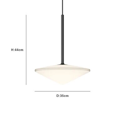 Suspension à tête unique en verre