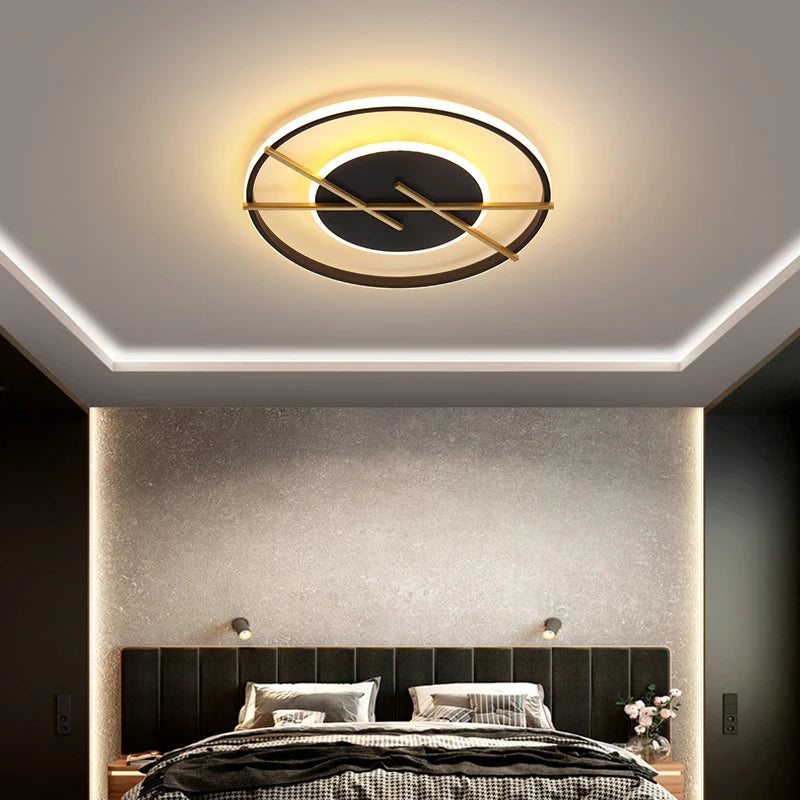plafonnier led rond moderne pour décoration intérieure lumineuse - vue 4 sur 10