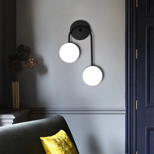 applique murale style nordique en cuivre doré éclairage commercial led tamisée - vue 5 sur 10