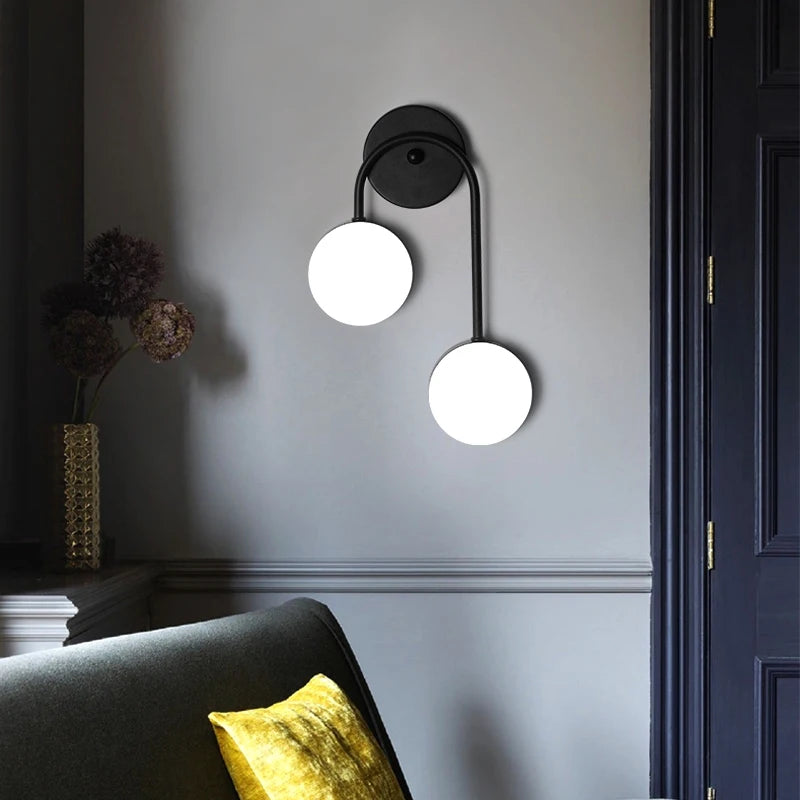 applique murale style nordique en cuivre doré éclairage commercial led tamisée - vue 5 sur 10