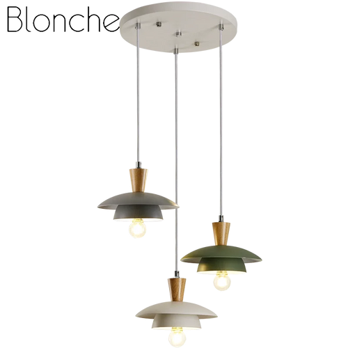 lustre moderne en fer forgé style macaron créatif pour intérieur - vue 2 sur 8