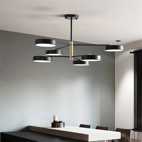 lustre led moderne nordique simple pour décoration intérieure - vue 4 sur 11