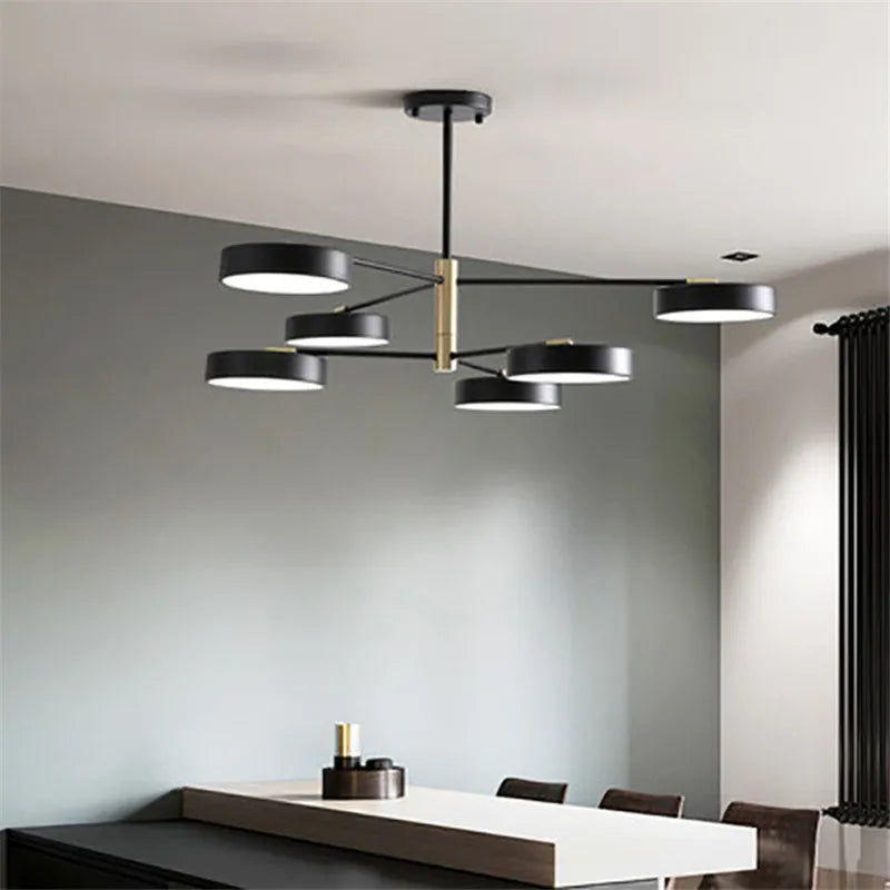 lustre led moderne nordique simple pour décoration intérieure - vue 3 sur 11