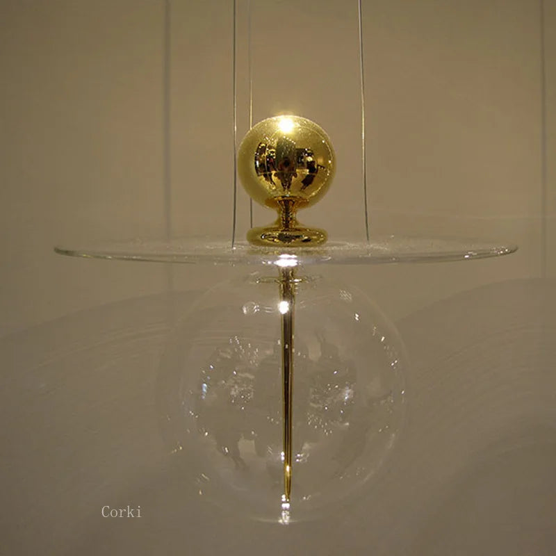suspension en verre design nordique pour intérieur décoratif - vue 5 sur 8