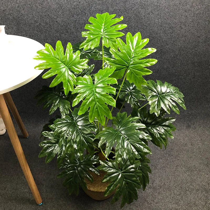grandes plantes artificielles avec feuilles de palmier décoratives - vue 8 sur 12