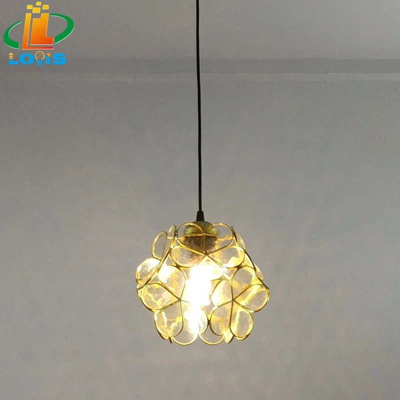 lampe à pétales en verre style nordique pour décoration intérieure - vue 4 sur 18