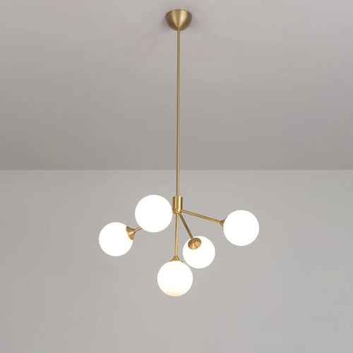 lustre design nordique décoratif avec éclairage led spoutnik - vue 6 sur 9