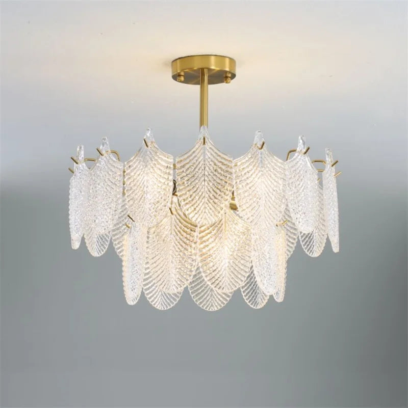lustre de luxe en verre pour décoration intérieure élégante et moderne - vue 5 sur 17