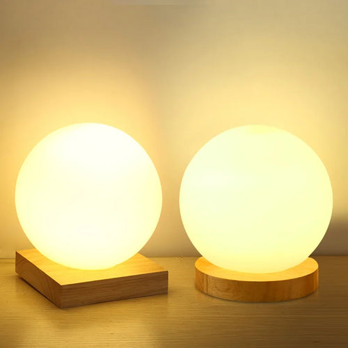 Lampe de table boule de verre Simple - vue 3 sur 8
