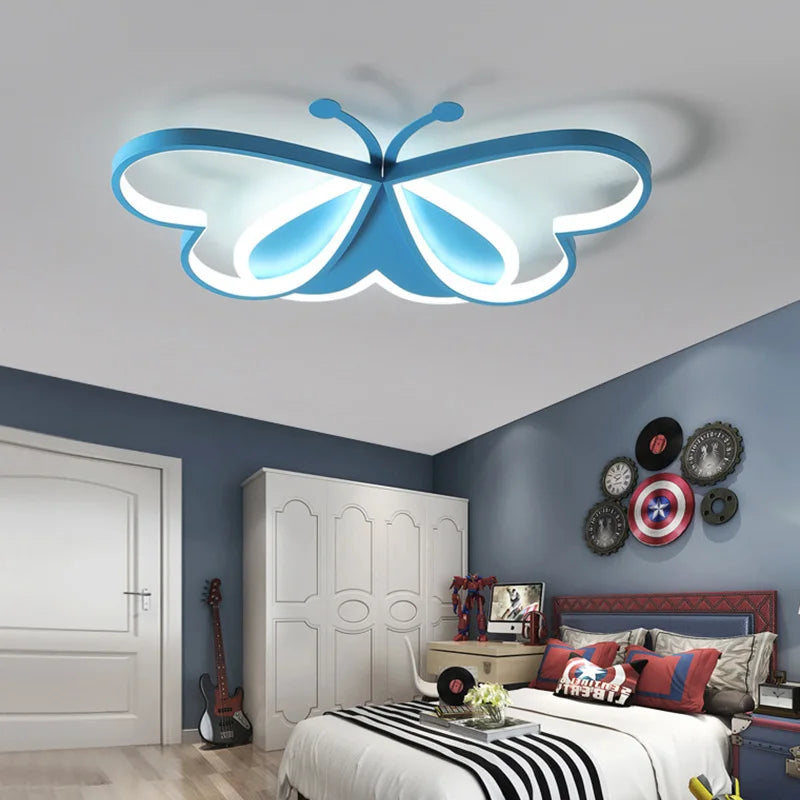 lustre papillon led pour enfants avec intensité variable - vue 4 sur 10