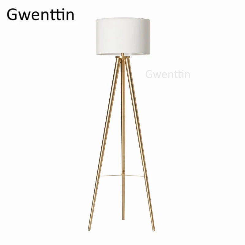 lampadaire créatif en fil de soie avec trépied nordique décoratif - vue 12 sur 13