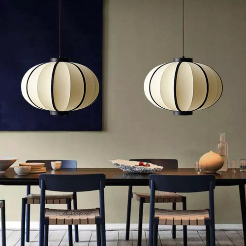 suspension tissu nordique concepteur Simple lampe à main cuisine luminaire salon salle à manger - vue 3 sur 10