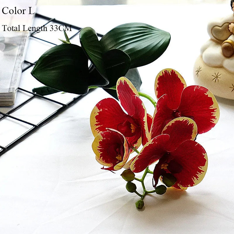 orchidée en latex luxe pour décoration mariage et événements - vue 8 sur 26
