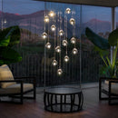 lustre led moderne en cristal design élégant pour espaces raffinés