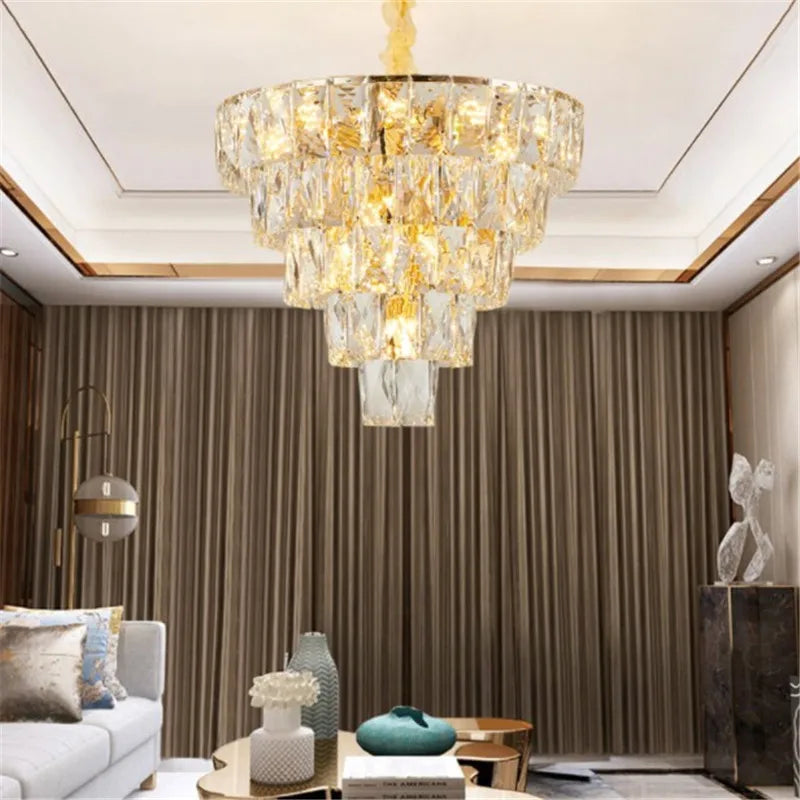 lustre en cristal design nordique pour intérieur élégant - vue 4 sur 12