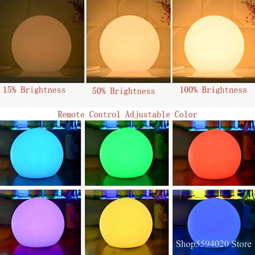 lampadaire LED moderne à boules pour décoration intérieure et extérieure - vue 5 sur 6