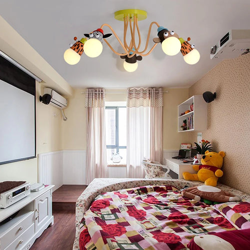 lustre animal pour chambre enfant et salle à manger - vue 2 sur 9