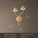 applique murale à led en forme de champignon en cuivre moderne