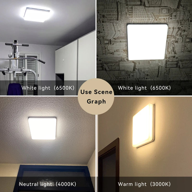 plafonnier led moderne carré pour intérieur design élégant - vue 5 sur 18
