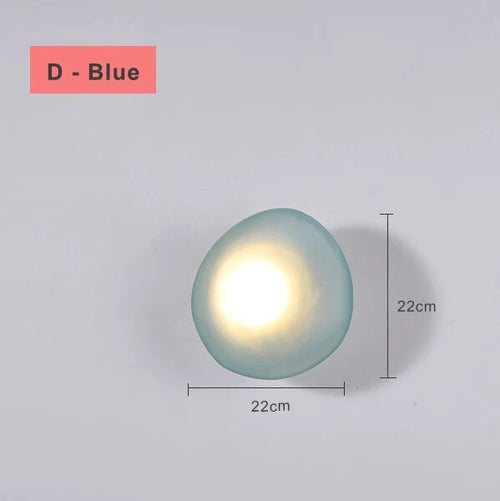 applique led nordique design moderne galet chambre escalier lumière - vue 20 sur 21