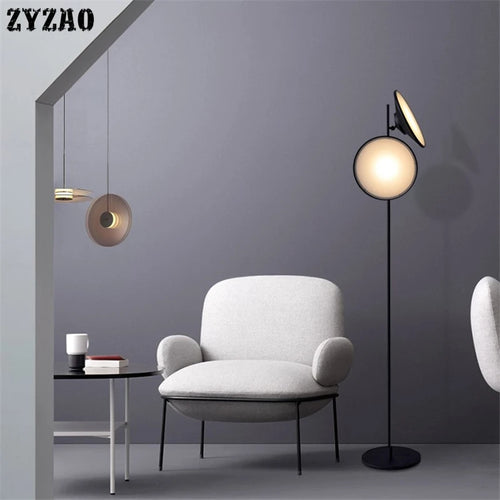 lampadaire nordique double tête design moderne en fer - vue 2 sur 7