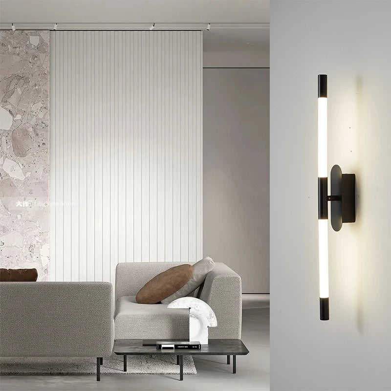 applique murale LED moderne décorative design nordique rotative - vue 3 sur 8