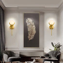 applique murale en cuivre éclairage led créatif nordique moderne