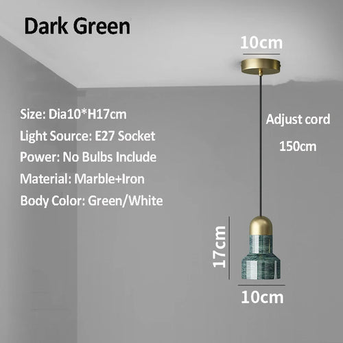 suspension en marbre design pour intérieur moderne et élégant - vue 6 sur 8