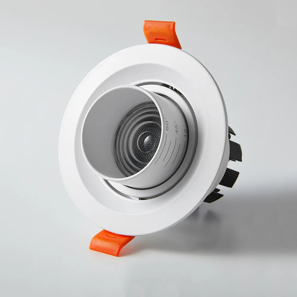 plafonnier led cob encastré avec angle de faisceau réglable - vue 6 sur 6