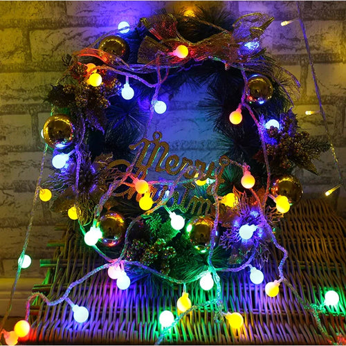 guirlande lumineuse 100 led pour noël mariage et fêtes - vue 6 sur 9