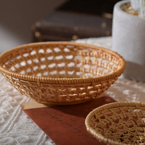panier tissé à la main pour fruits et légumes rangement et pique-nique - vue 3 sur 29