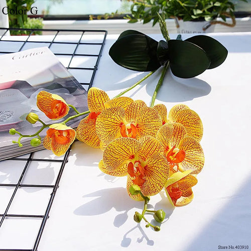 orchidée en latex luxe pour décoration mariage et événements - vue 12 sur 26