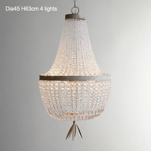 suspension vintage en cristal style industriel pour intérieur élégant - vue 9 sur 14