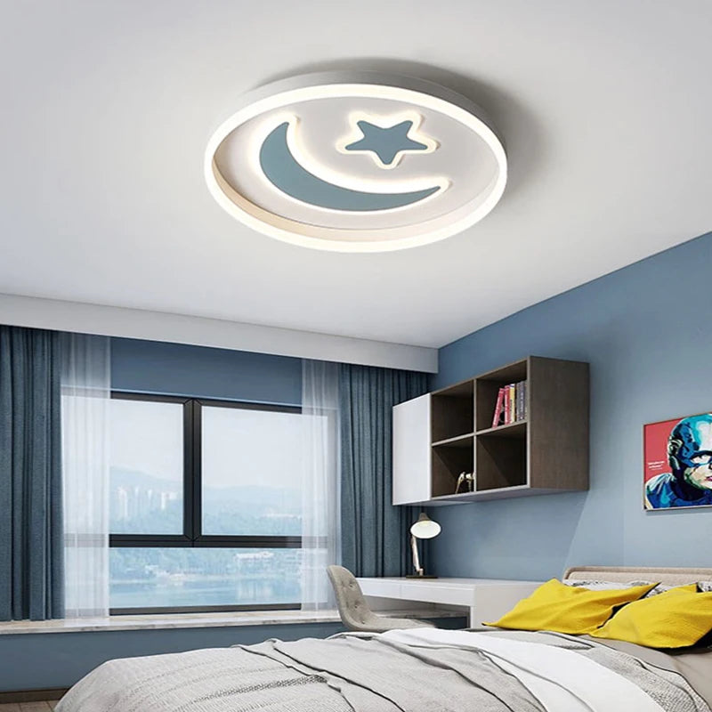 plafonnier led moderne simple luminosité dimmable maison - vue 5 sur 10