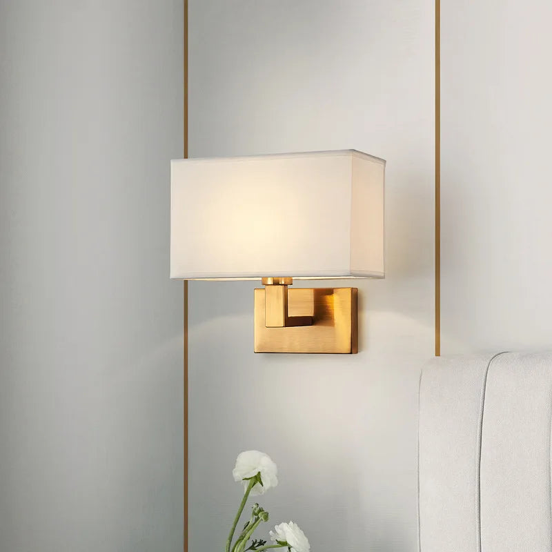 applique murale moderne en tissu style américain carré décoratif - vue 3 sur 11