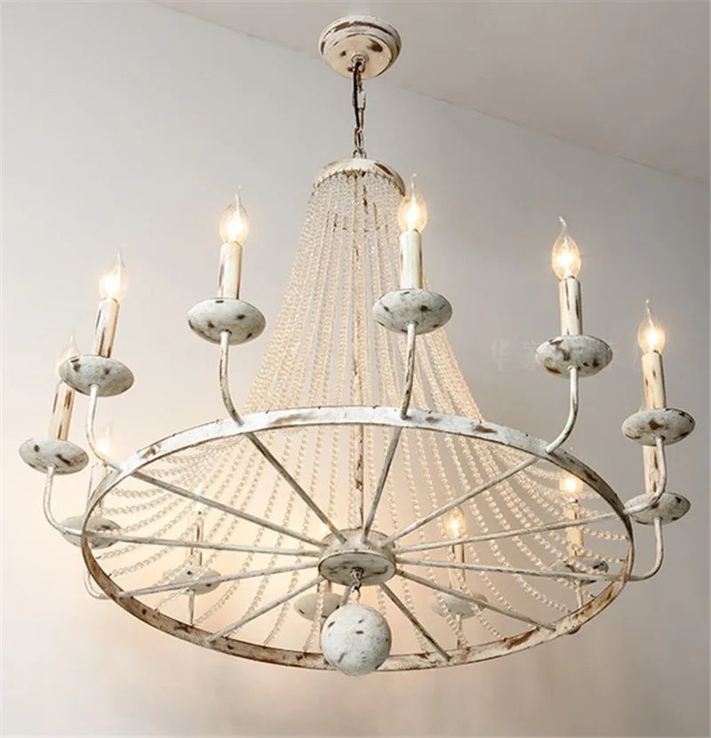 lustre vintage en cristal rétro pour café et bar - vue 4 sur 14