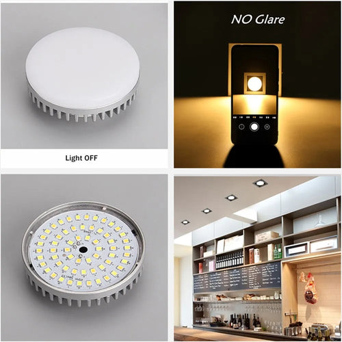 ampoule led gx53 encastrée downlight remplaçable pour éclairage - vue 5 sur 8