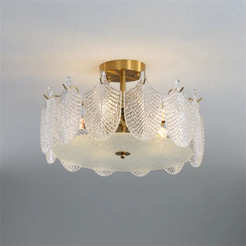 plafonnier en verre design moderne pour intérieur élégant - vue 7 sur 9
