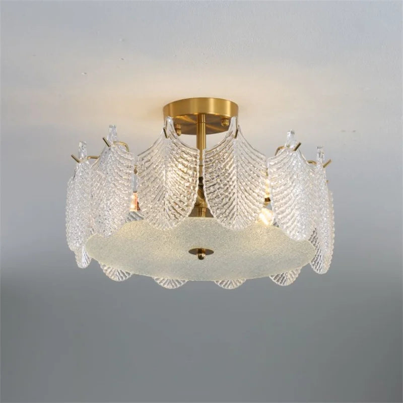 plafonnier en verre design moderne pour intérieur élégant - vue 6 sur 9