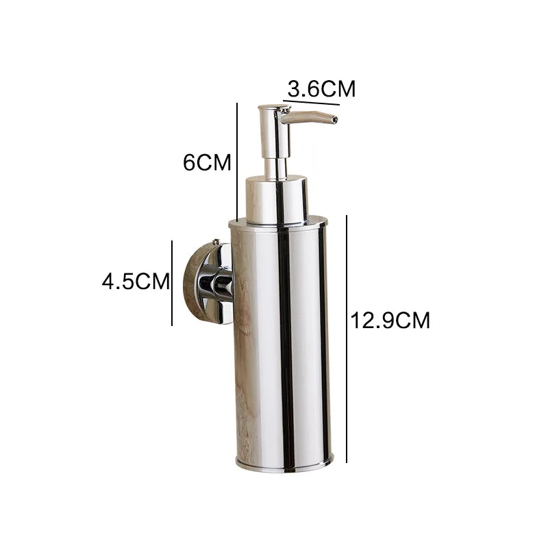 distributeur de savon liquide mural en acier inoxydable pour gel douche - vue 12 sur 18