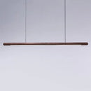 suspension design minimaliste en bois avec bande led