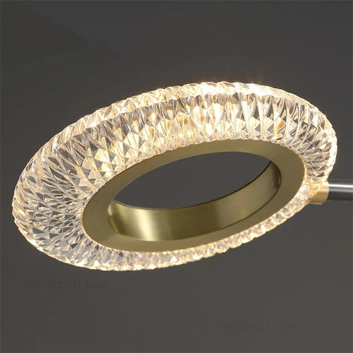 plafonnier led en cuivre avec abat-jour pmma haute transmission - vue 4 sur 8