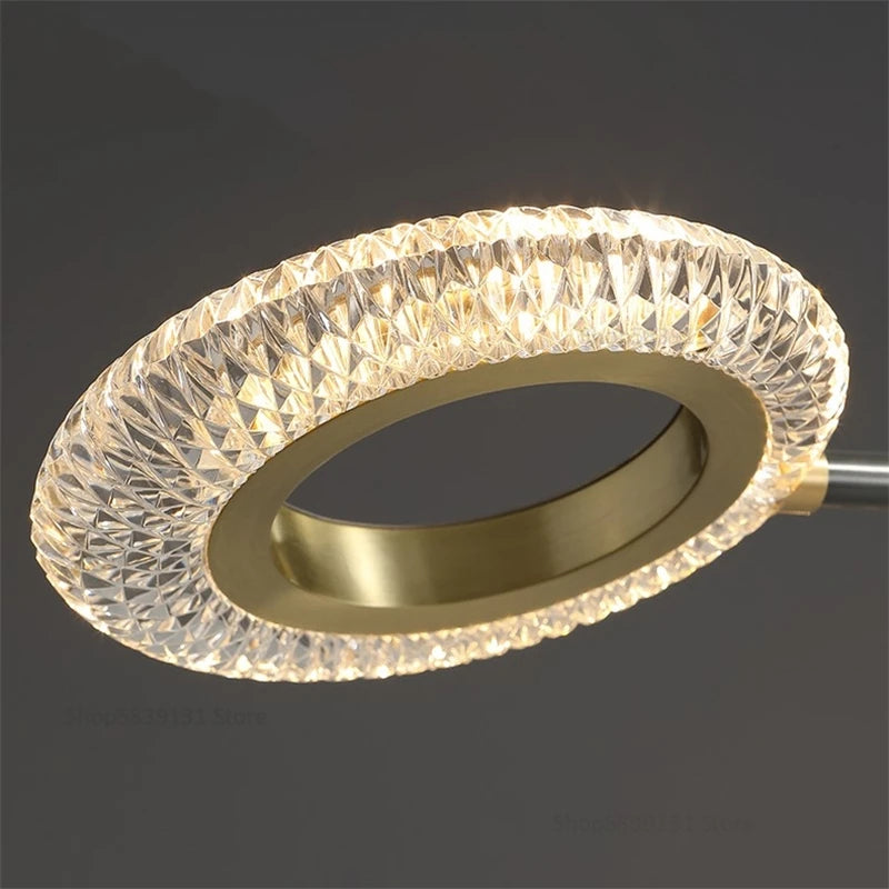 plafonnier led en cuivre avec abat-jour pmma haute transmission - vue 3 sur 8