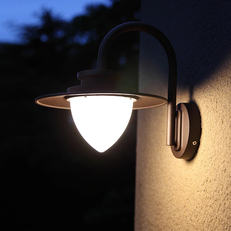 Applique murale extérieure lampe de terrasse 110V décoration éclairage étanche porche jardin porche décoration porte d'entrée terrasse applique murale - vue 4 sur 7