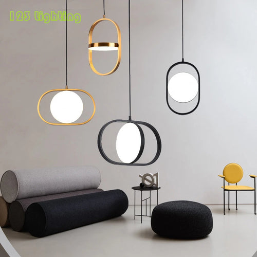 suspension led rotative design pour café bar restaurant et hall - vue 2 sur 14