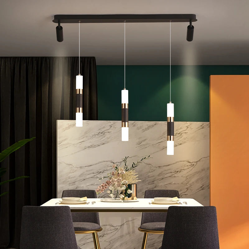 lustre à led moderne design réglable pour espaces divers - vue 3 sur 7
