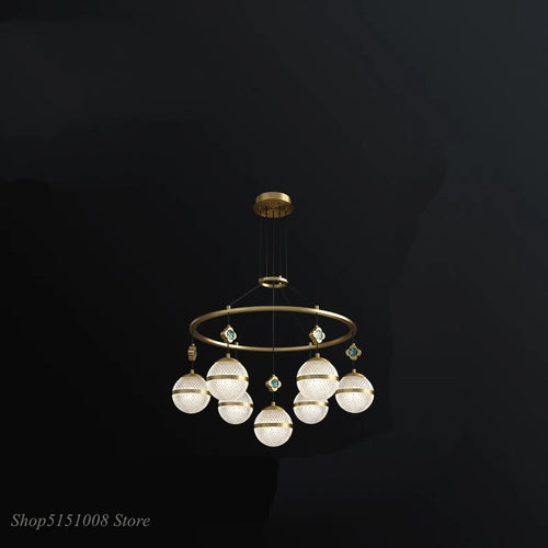 lustre en cristal minimaliste moderne de luxe 2021 - vue 4 sur 4