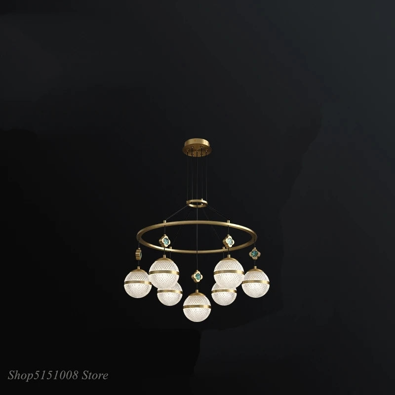 lustre en cristal minimaliste moderne de luxe 2021 - vue 4 sur 4