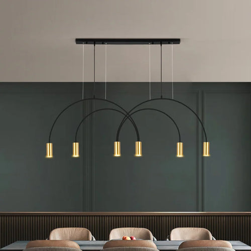 suspension moderne à trois têtes design créatif et élégant - vue 3 sur 27