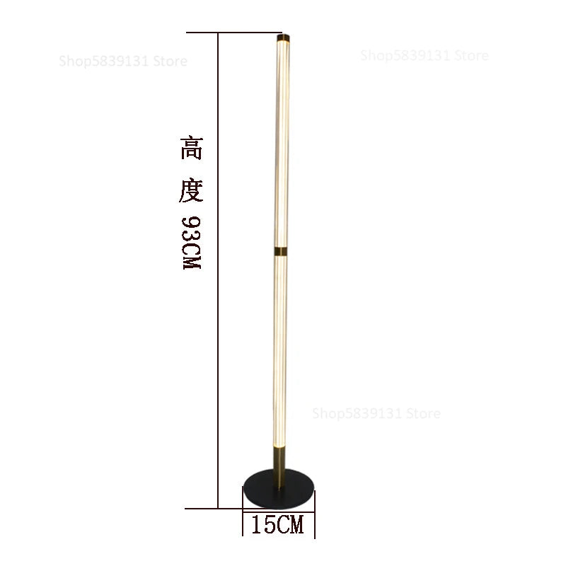 lampadaire d'angle moderne démontable avec lumière sur pied - vue 13 sur 15